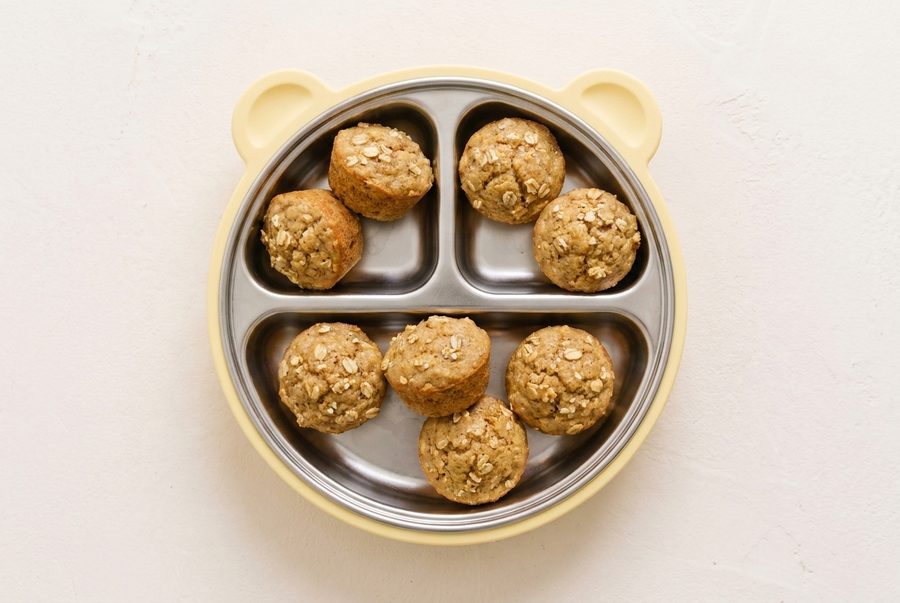 Apfelmus-Muffins in der Lunchbox